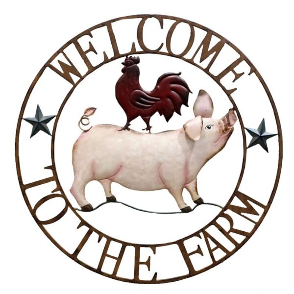 "Welcome to the Farm" Metal Decor